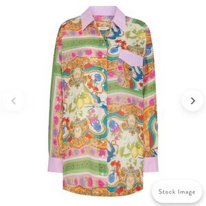 SPELL Maddalena Shirt Dress in Mosaic
